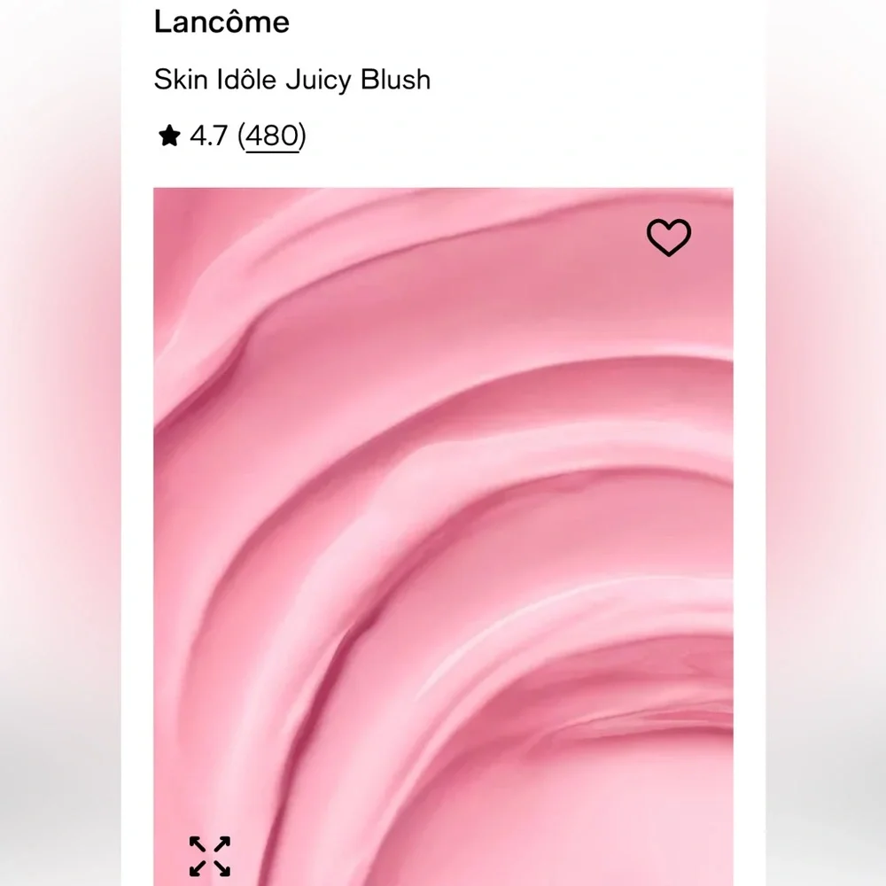 LANCÔME Skin IDOLE plumps cheeks, Blush - Soft Pink shade, 10 pink OH La La